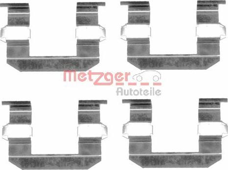 Metzger 109-1645 - Piederumu komplekts, Disku bremžu uzlikas www.autospares.lv