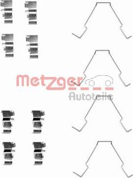 Metzger 109-1652 - Piederumu komplekts, Disku bremžu uzlikas www.autospares.lv