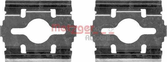 Metzger 109-1657 - Piederumu komplekts, Disku bremžu uzlikas www.autospares.lv