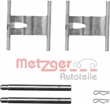 Metzger 109-1660 - Piederumu komplekts, Disku bremžu uzlikas www.autospares.lv