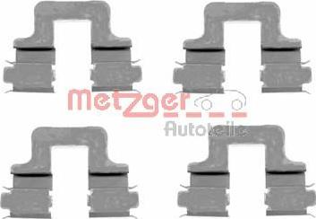 Metzger 109-1606 - Piederumu komplekts, Disku bremžu uzlikas www.autospares.lv