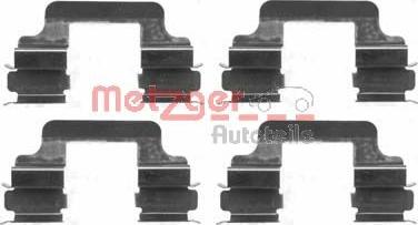 Metzger 109-1610 - Piederumu komplekts, Disku bremžu uzlikas www.autospares.lv