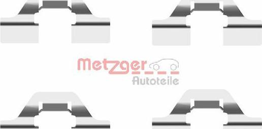 Metzger 109-1684 - Piederumu komplekts, Disku bremžu uzlikas autospares.lv