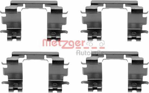 Metzger 109-1670 - Piederumu komplekts, Disku bremžu uzlikas www.autospares.lv