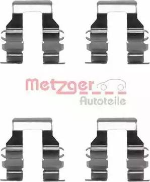 Metzger 109-1199 - Piederumu komplekts, Disku bremžu uzlikas www.autospares.lv