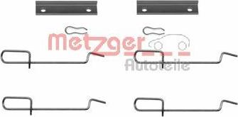 Metzger 109-1125 - Piederumu komplekts, Disku bremžu uzlikas www.autospares.lv