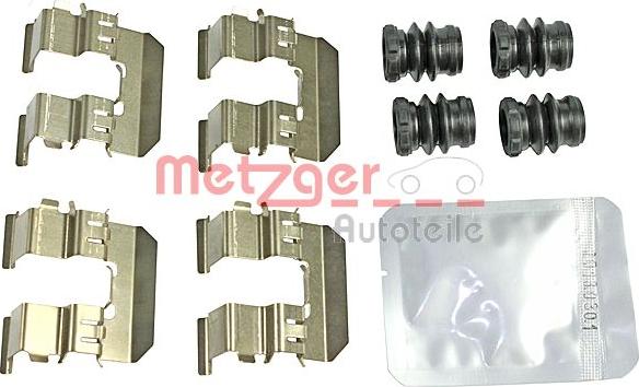 Metzger 109-1847 - Piederumu komplekts, Disku bremžu uzlikas www.autospares.lv