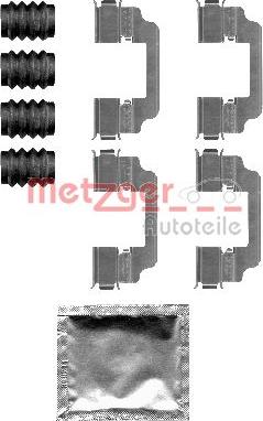 Metzger 109-1826 - Piederumu komplekts, Disku bremžu uzlikas www.autospares.lv