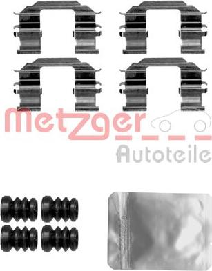 Metzger 109-1870 - Piederumu komplekts, Disku bremžu uzlikas www.autospares.lv