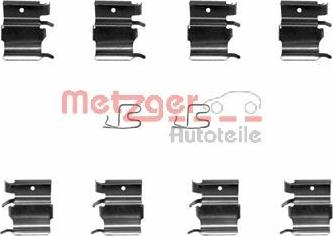 Metzger 109-1244 - Piederumu komplekts, Disku bremžu uzlikas www.autospares.lv