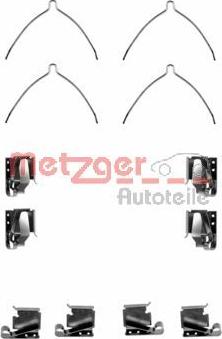 Metzger 109-1269 - Piederumu komplekts, Disku bremžu uzlikas www.autospares.lv