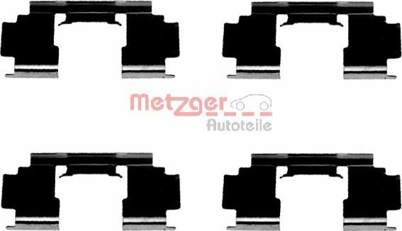 Metzger 109-1276 - Piederumu komplekts, Disku bremžu uzlikas www.autospares.lv