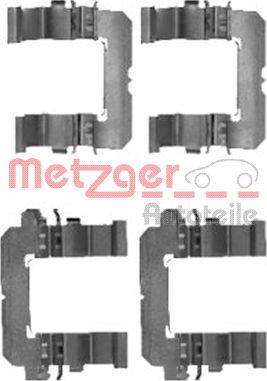 Metzger 109-1756 - Piederumu komplekts, Disku bremžu uzlikas www.autospares.lv