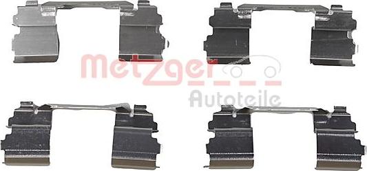 Metzger 109-1768 - Piederumu komplekts, Disku bremžu uzlikas www.autospares.lv