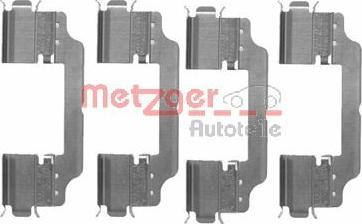 Metzger 109-1716 - Piederumu komplekts, Disku bremžu uzlikas www.autospares.lv