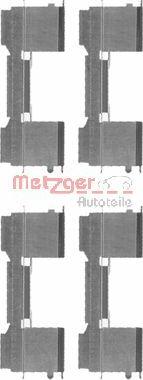 Metzger 109-1729 - Piederumu komplekts, Disku bremžu uzlikas www.autospares.lv