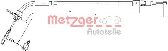 Metzger 10.9333 - Trose, Stāvbremžu sistēma www.autospares.lv