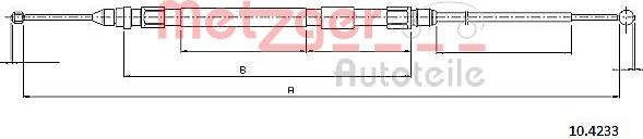 Metzger 10.4233 - Trose, Stāvbremžu sistēma www.autospares.lv