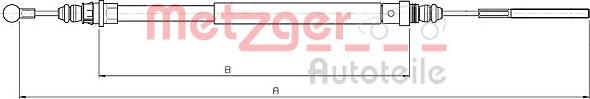 Metzger 10.4722 - Trose, Stāvbremžu sistēma www.autospares.lv