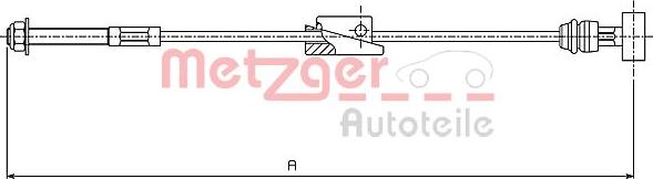 Metzger 10.5415 - Trose, Stāvbremžu sistēma www.autospares.lv