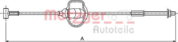 Metzger 10.5416 - Trose, Stāvbremžu sistēma www.autospares.lv