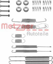 Metzger 105-0598 - Piederumu komplekts, Bremžu loki www.autospares.lv