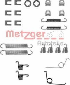 Metzger 105-0545 - Piederumu komplekts, Bremžu loki www.autospares.lv