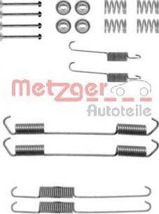 Metzger 105-0689 - Piederumu komplekts, Bremžu loki www.autospares.lv