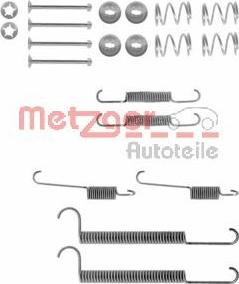 Metzger 105-0630 - Piederumu komplekts, Bremžu loki www.autospares.lv