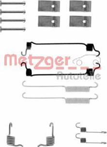 Metzger 105-0677 - Piederumu komplekts, Bremžu loki www.autospares.lv