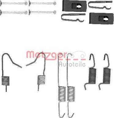 Metzger 105-0898 - Piederumu komplekts, Stāvbremzes mehānisma bremžu loks www.autospares.lv