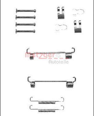 Metzger 105-0851 - Piederumu komplekts, Stāvbremzes mehānisma bremžu loks www.autospares.lv