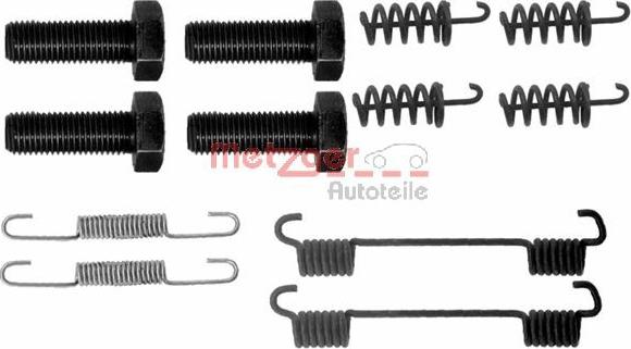 Metzger 105-0865 - Piederumu komplekts, Stāvbremzes mehānisma bremžu loks www.autospares.lv