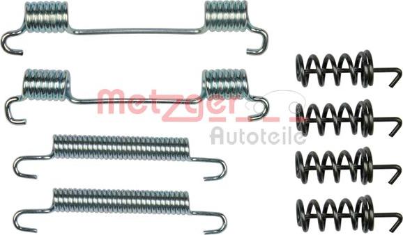 Metzger 105-0868 - Piederumu komplekts, Stāvbremzes mehānisma bremžu loks www.autospares.lv