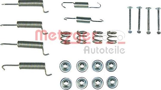 Metzger 105-0821 - Piederumu komplekts, Stāvbremzes mehānisma bremžu loks www.autospares.lv