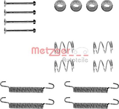 Metzger 105-0791 - Piederumu komplekts, Stāvbremzes mehānisma bremžu loks www.autospares.lv