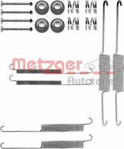 Metzger 105-0758 - Piederumu komplekts, Bremžu loki www.autospares.lv