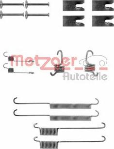 Metzger 105-0732 - Piederumu komplekts, Bremžu loki www.autospares.lv