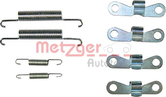 Metzger 105-0720 - Piederumu komplekts, Stāvbremzes mehānisma bremžu loks www.autospares.lv