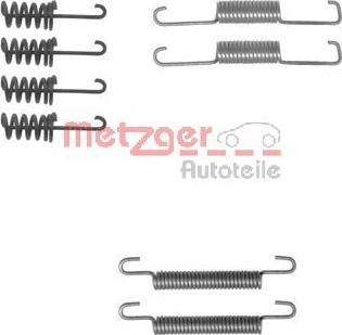 Metzger 105-0774 - Piederumu komplekts, Stāvbremzes mehānisma bremžu loks www.autospares.lv