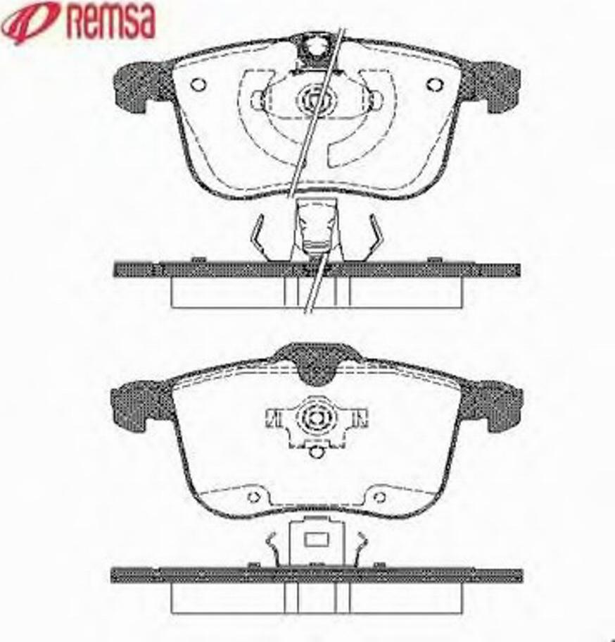 Metzger 105300 - Brake Pad Set, disc brake www.autospares.lv