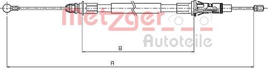 Metzger 10.6854 - Trose, Stāvbremžu sistēma www.autospares.lv