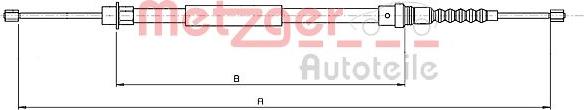 Metzger 10.6217 - Trose, Stāvbremžu sistēma www.autospares.lv