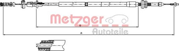 Metzger 10.0904 - Akseleratora trose www.autospares.lv