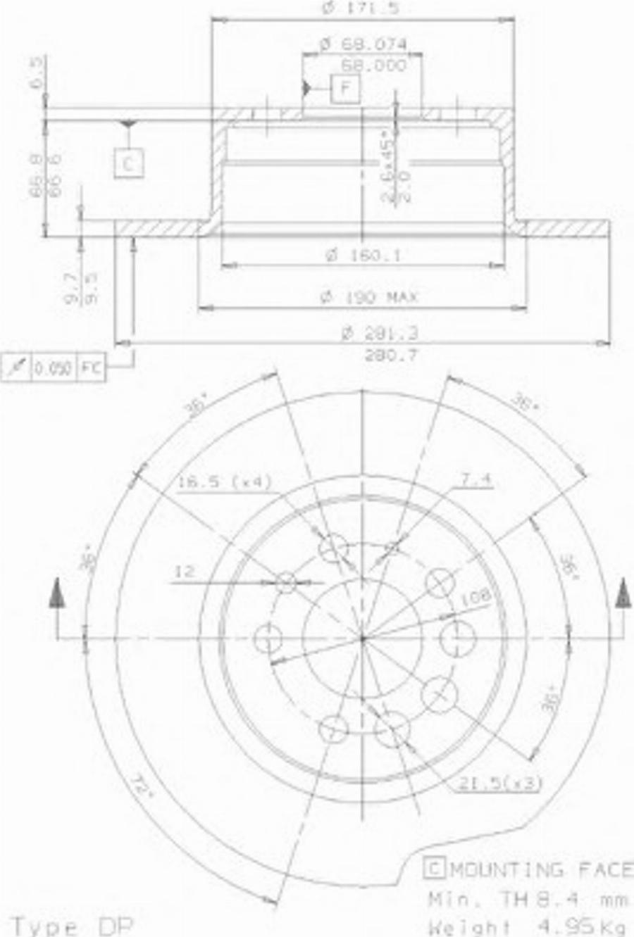 Metzger 10022E - Bremžu diski www.autospares.lv