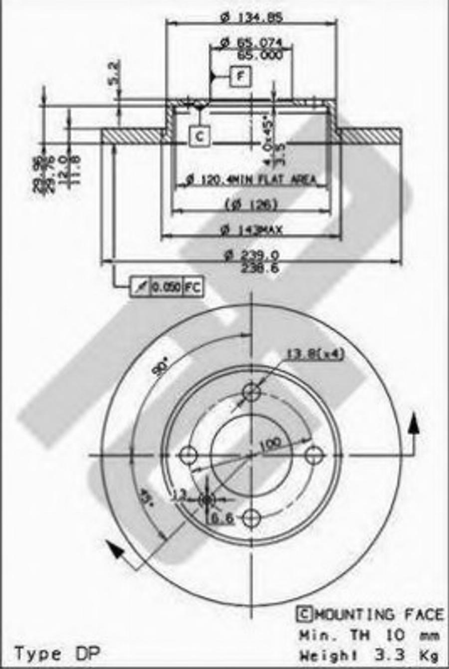 Metzger 10073 - Тормозной диск www.autospares.lv