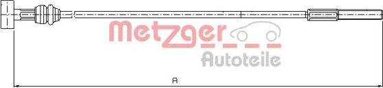 Metzger 10.8226 - Trose, Stāvbremžu sistēma www.autospares.lv