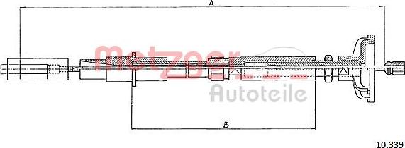 Metzger 10.339 - Trose, Sajūga pievads www.autospares.lv