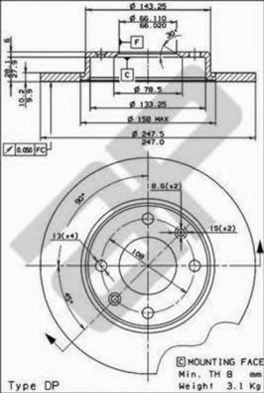 Metzger 10240 - Bremžu diski www.autospares.lv