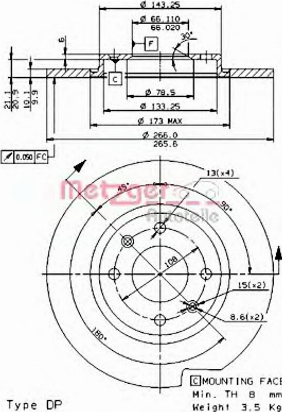 Metzger 10241E - Bremžu diski www.autospares.lv